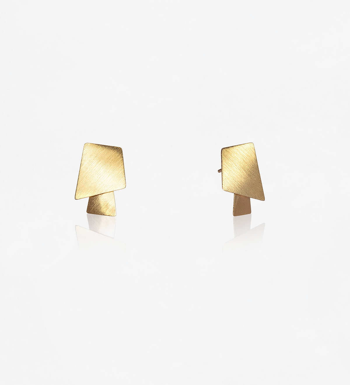 18k gold earrings Aire 20mm