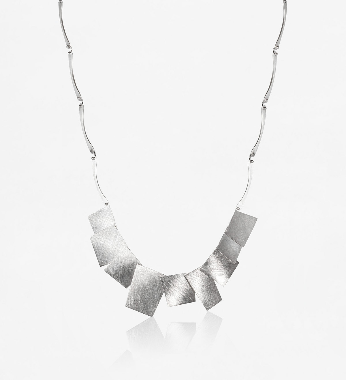 Silver necklace Aire 45cm
