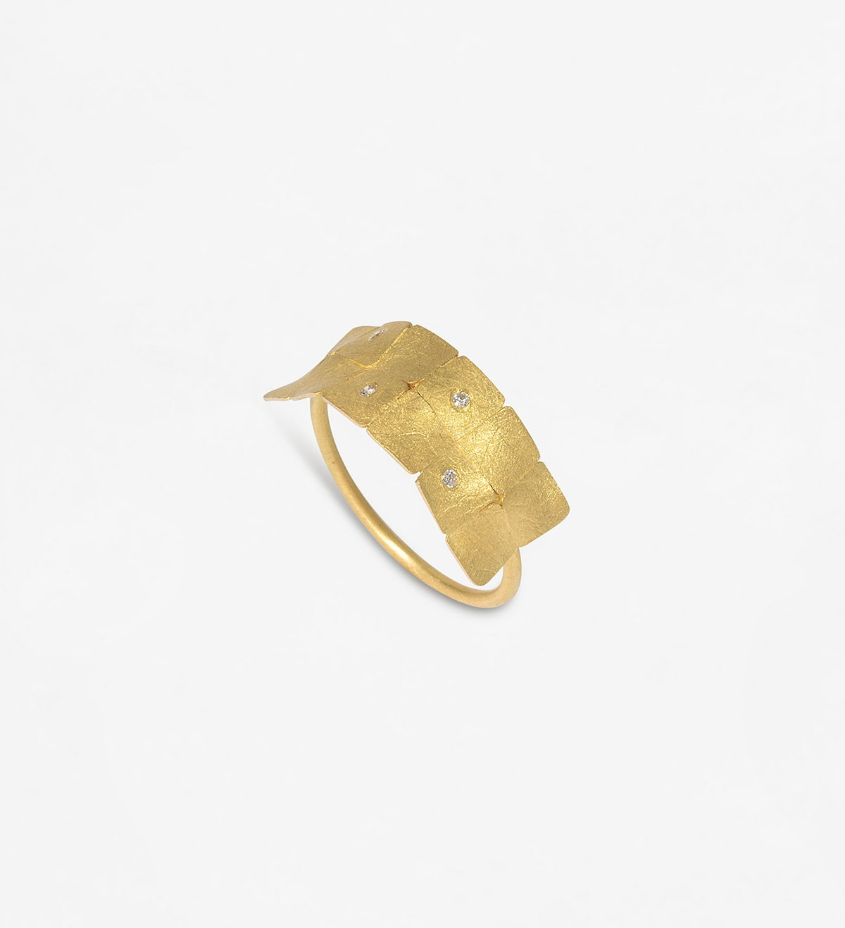 Anillo oro Ones 10mm con diamantes 0,028ct