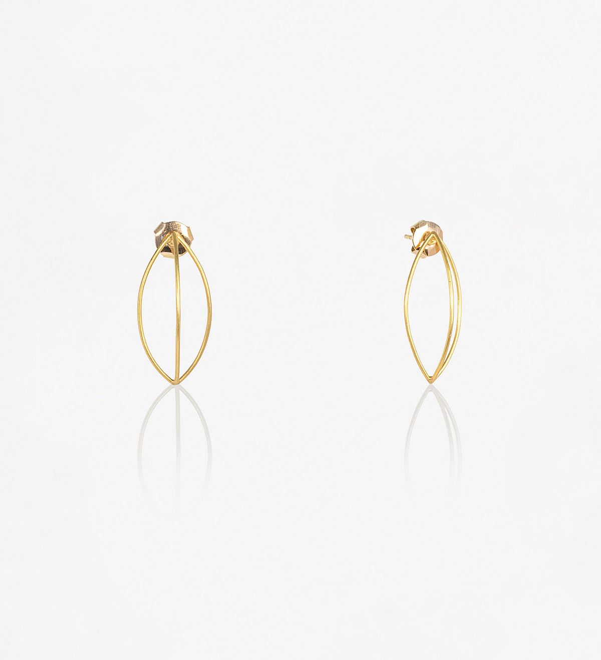 18k gold earrings Bots Fil 36mm