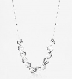 Silver necklace Jungle 86cm