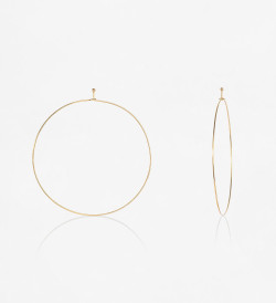 18k gold earrings 45mm