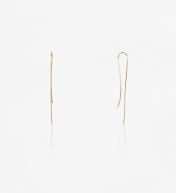 18k gold earrings Mini 40mm