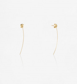 18k gold earrings Mini 40mm