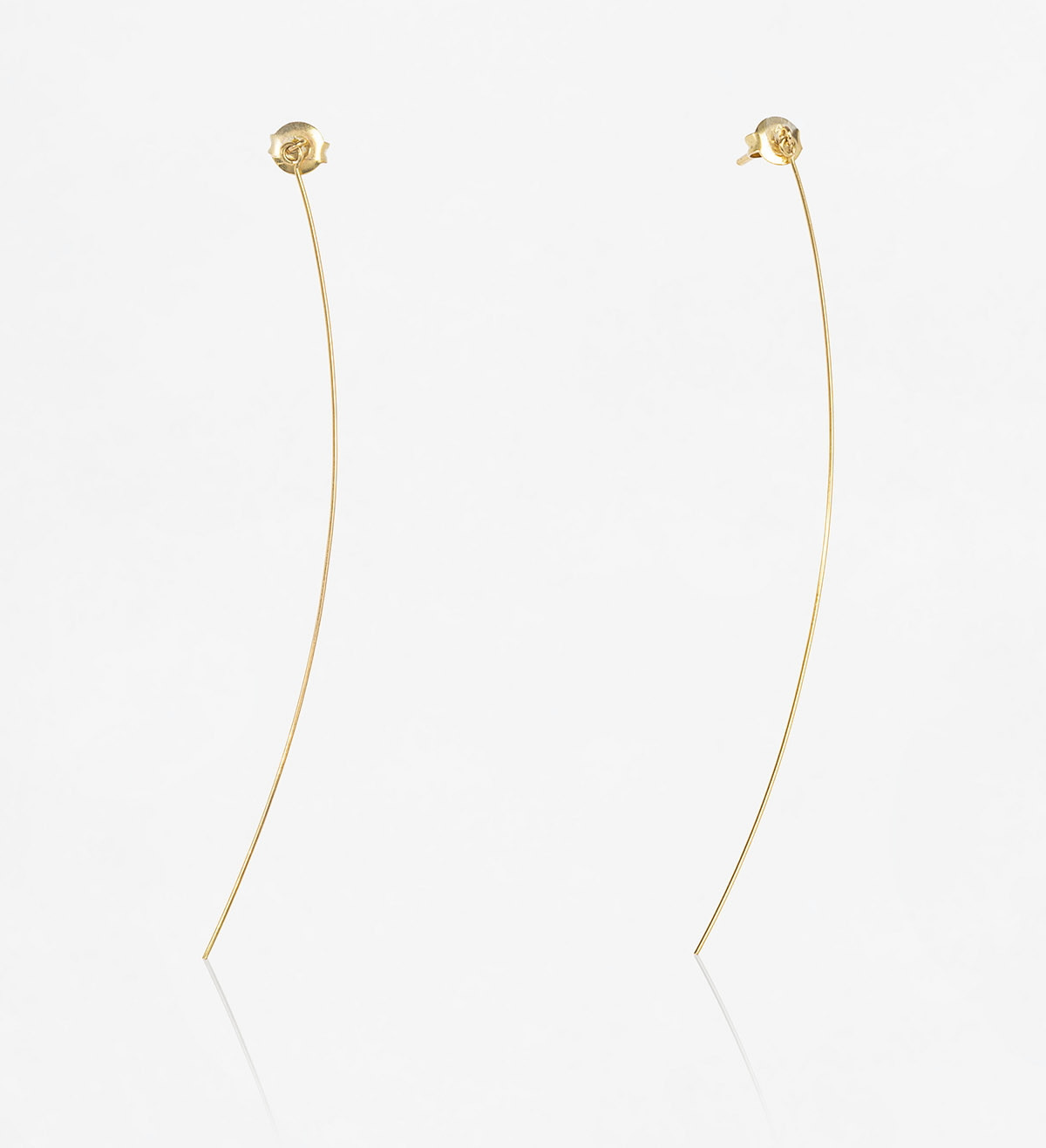 18k gold earrings Mini 80mm
