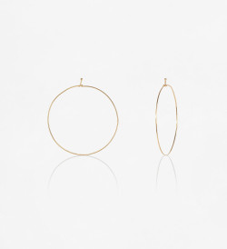 18k gold earrings Mini 30mm