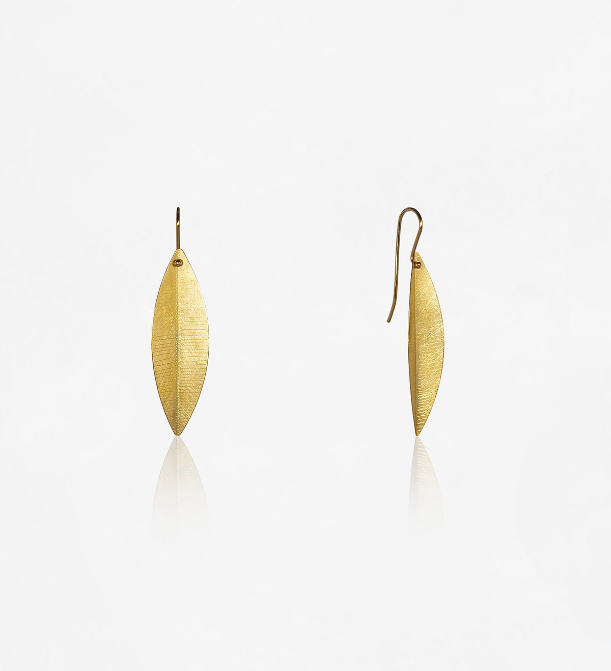 18k gold earrings Baladre 50mm