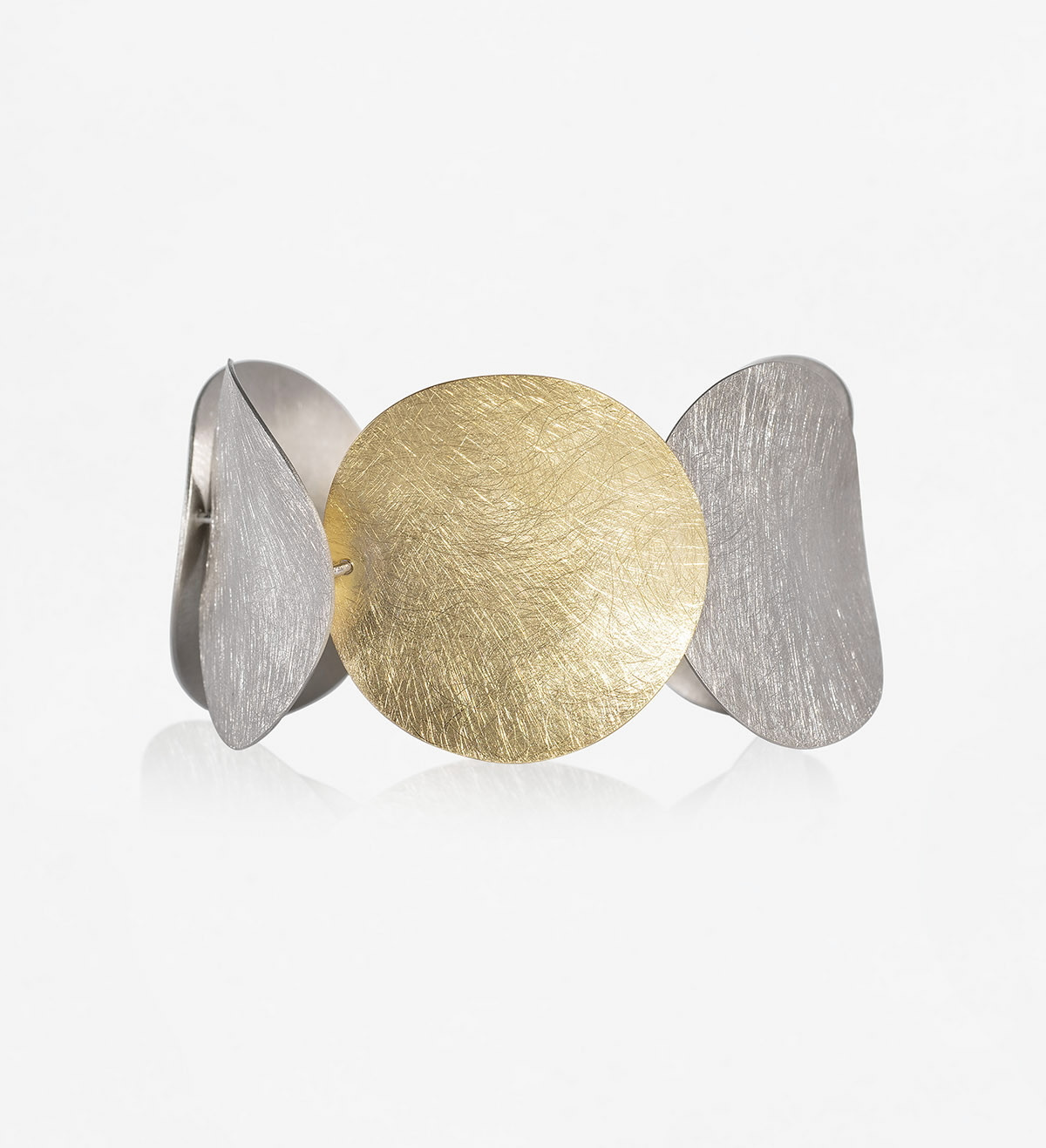 18k gold and silver bracelet Xips 19cm