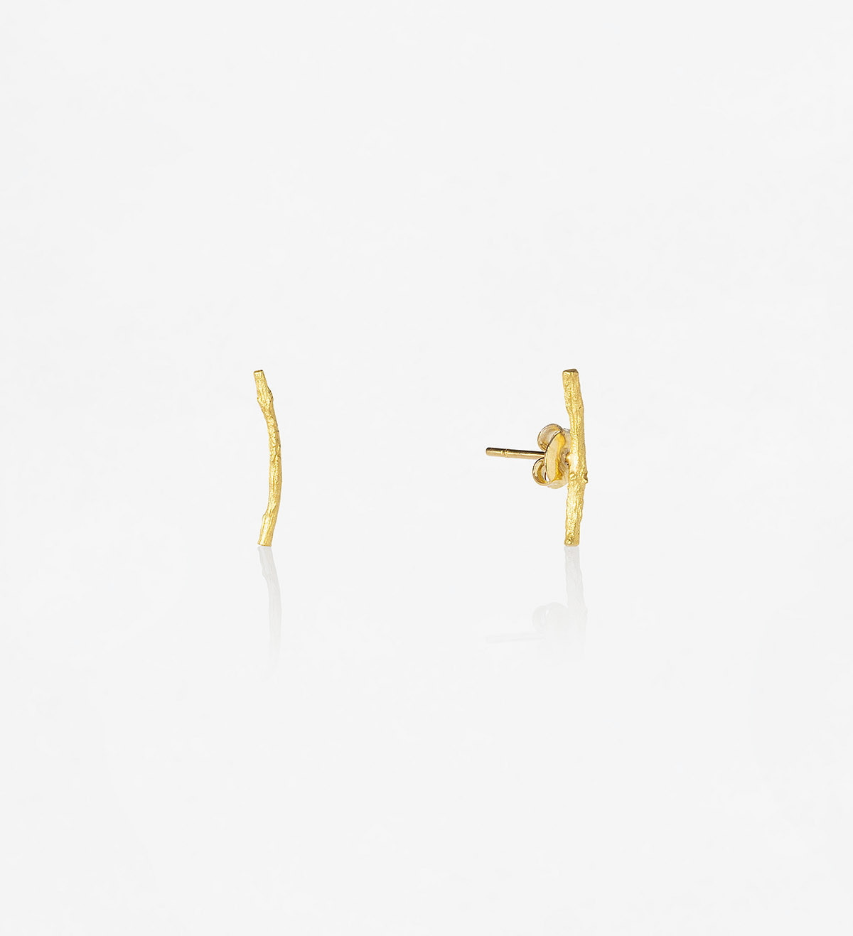 18k gold earrings Romaní 17mm