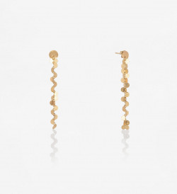 18k earrings Papallones 70mm