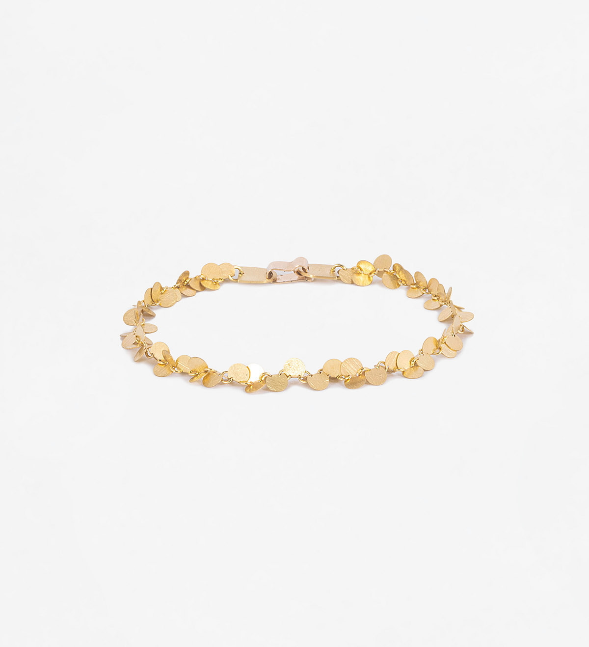 18k gold bracelet Papallones 19cm