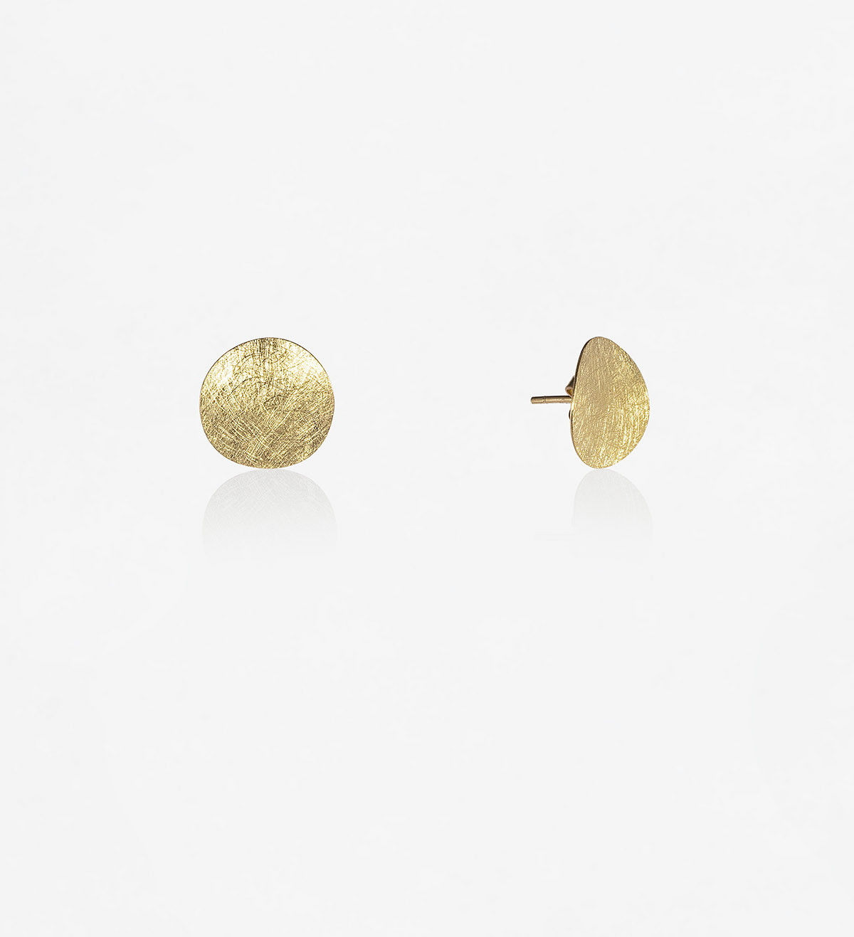 18k gold earrings Xips 15mm