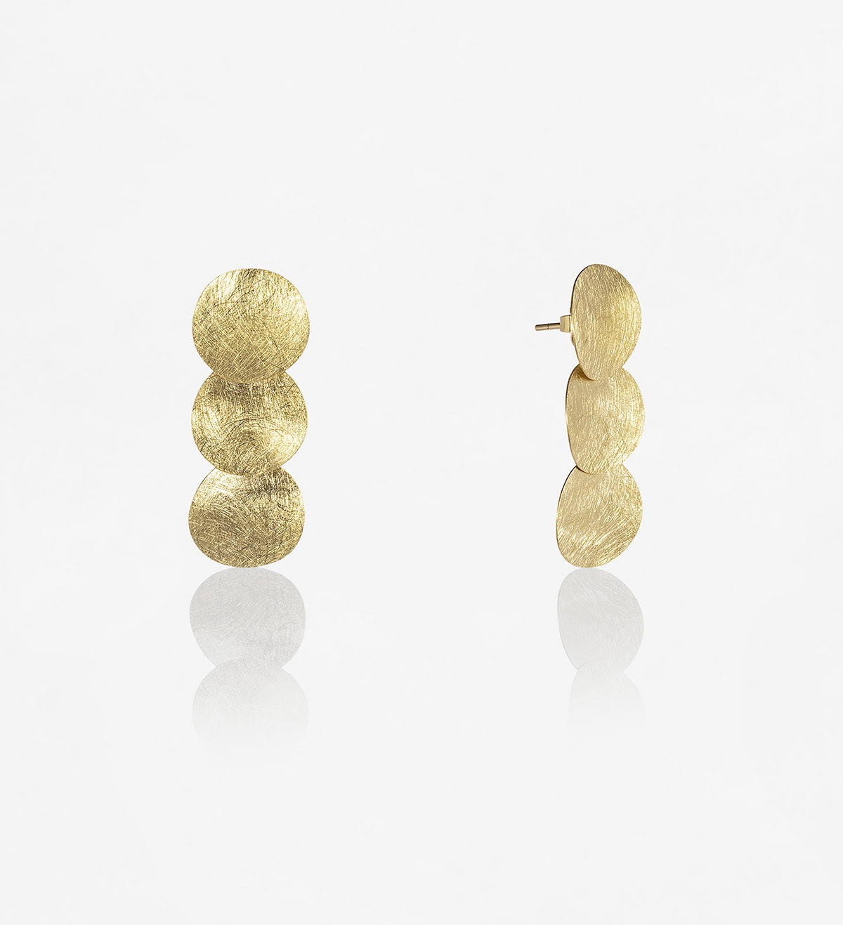 18k gold earrings Xips 40mm