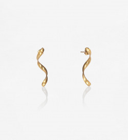 18k gold earrings Volta 40mm