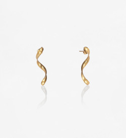 18k gold earrings Volta 40mm