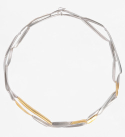 Collar oro y plata Volta 95cm