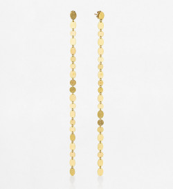 18k gold earrings Party 135mm