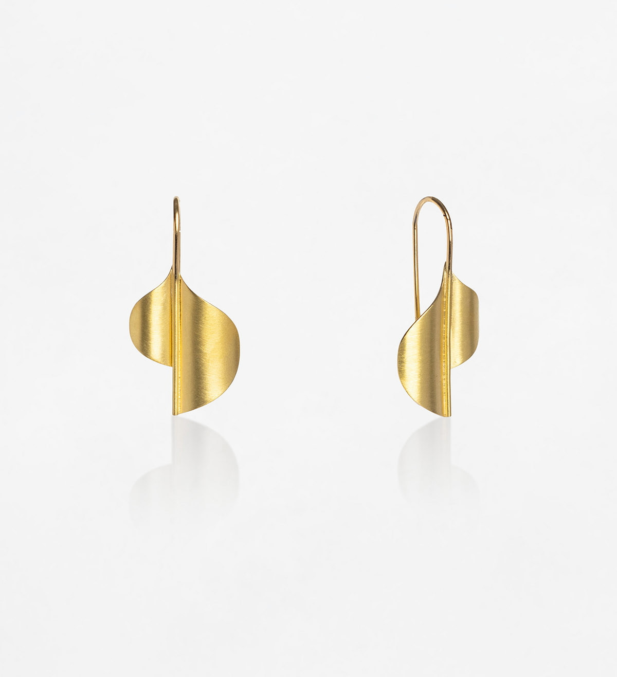 18k gold earrings Seda 32mm