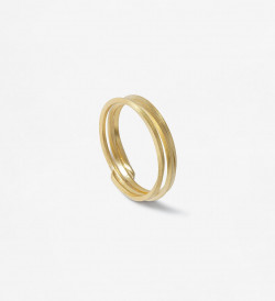 18k gold ring Pinassa 3 loops
