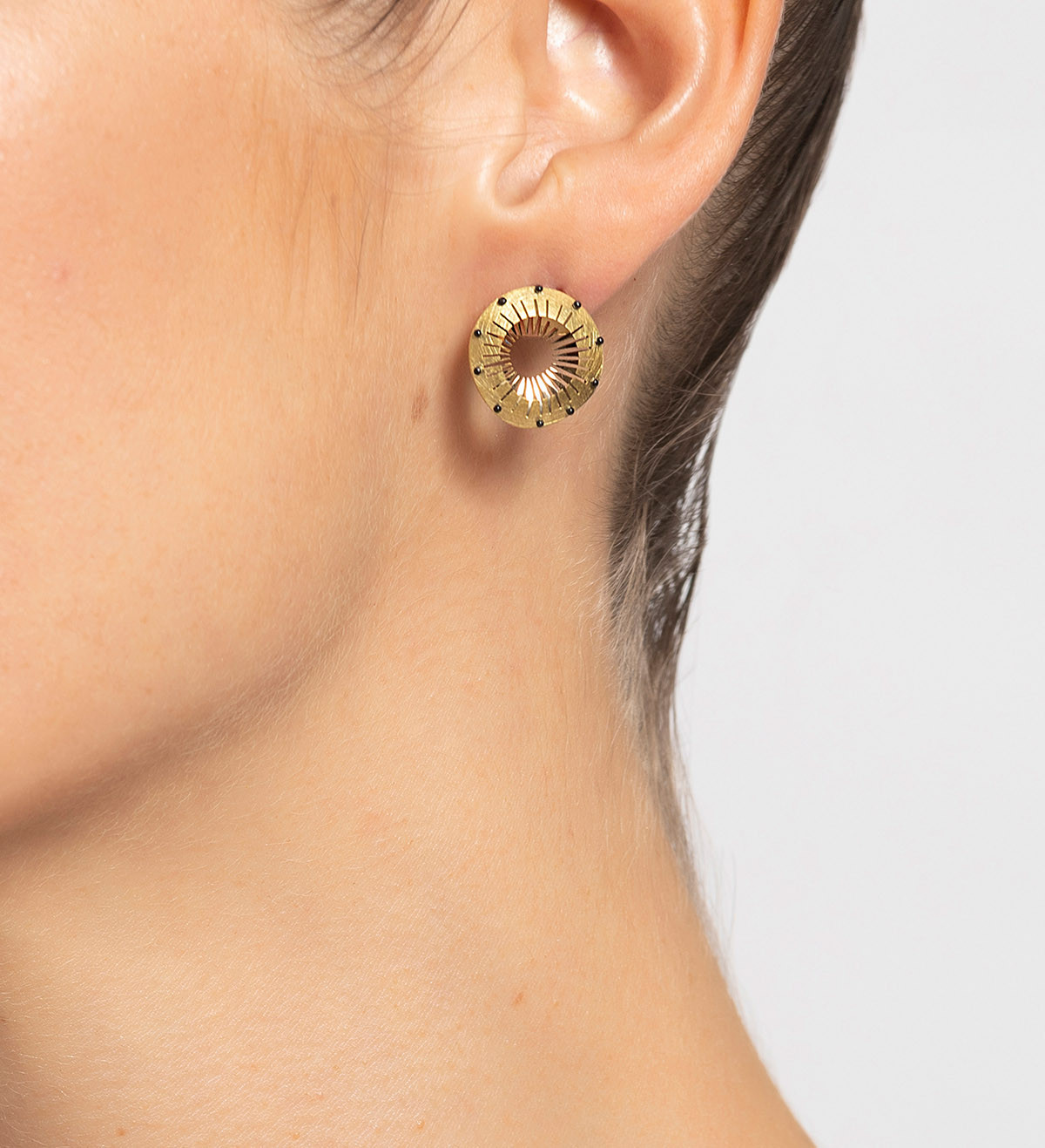 18k gold earring Tresor 15mm