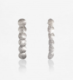 Silver earrings Xips 70mm