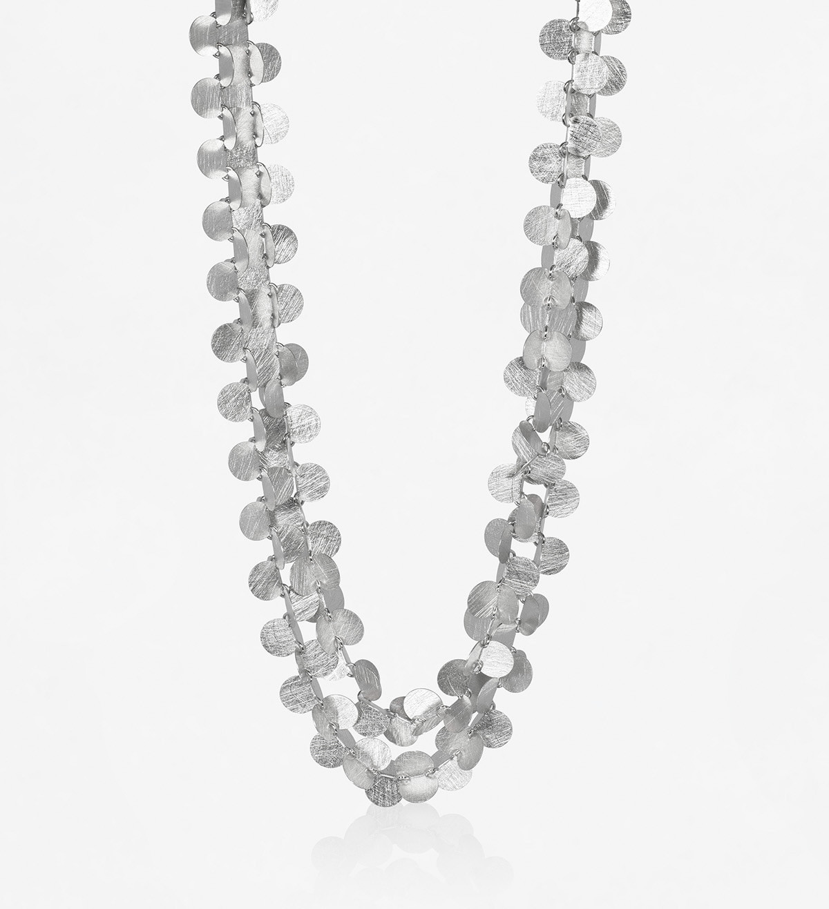Collar plata Papallones 45-80cm