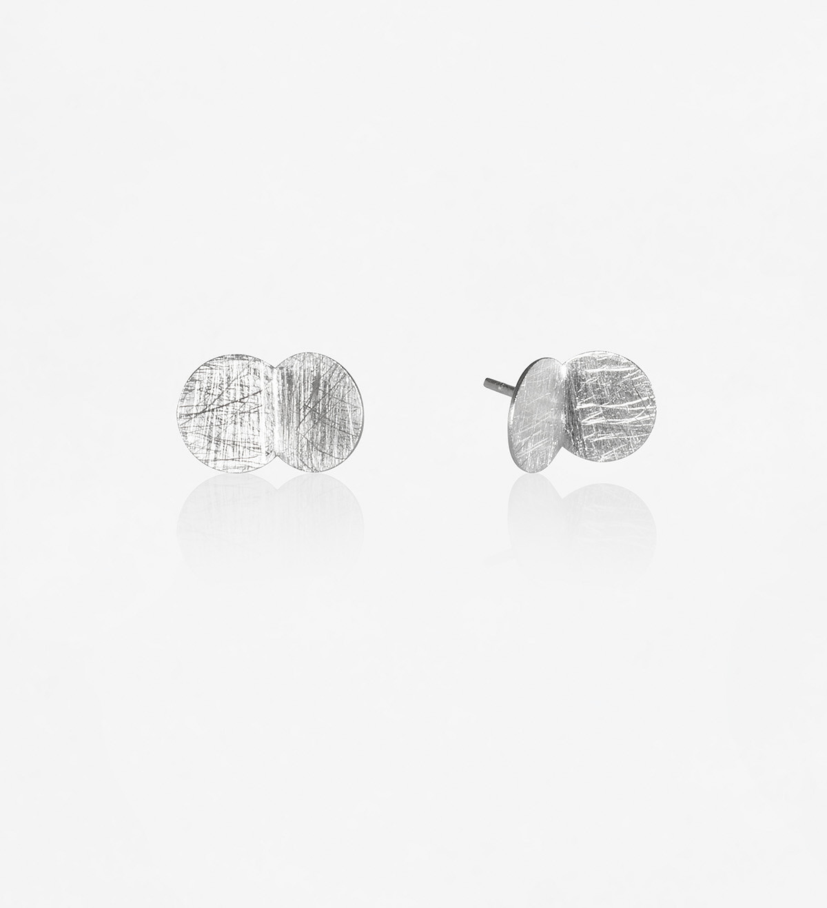 Silver earrings Papallones 15mm