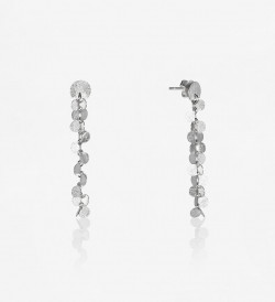 Silver earrings Papallones 50mm