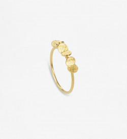 18k gold ring Papallones