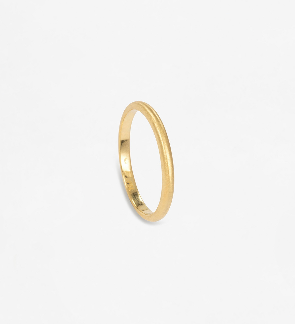 18k gold wedding band 2mm