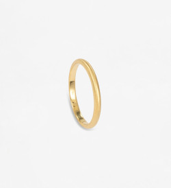 18k gold wedding band 2mm