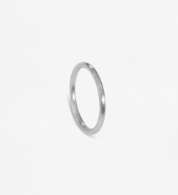 18k white gold wedding band 1.8mm