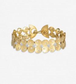 18k gold bracelet Flô with 38 diamonds 0.95ct