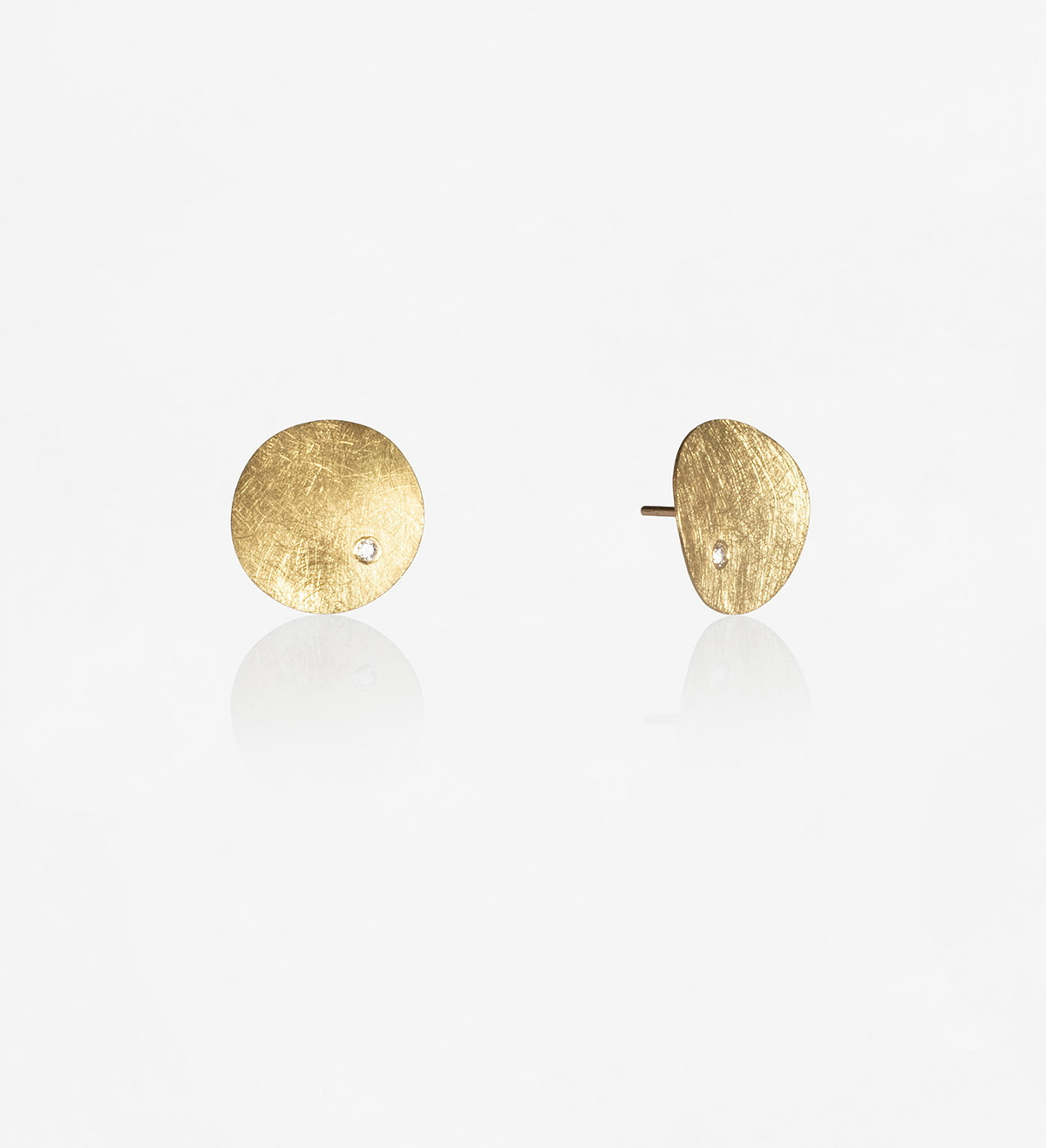 Pendientes oro Xips 15mm con diamantes 0.05ct