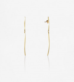 18k gold earrings Pinassa 55mm