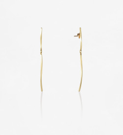 18k gold earrings Pinassa 55mm