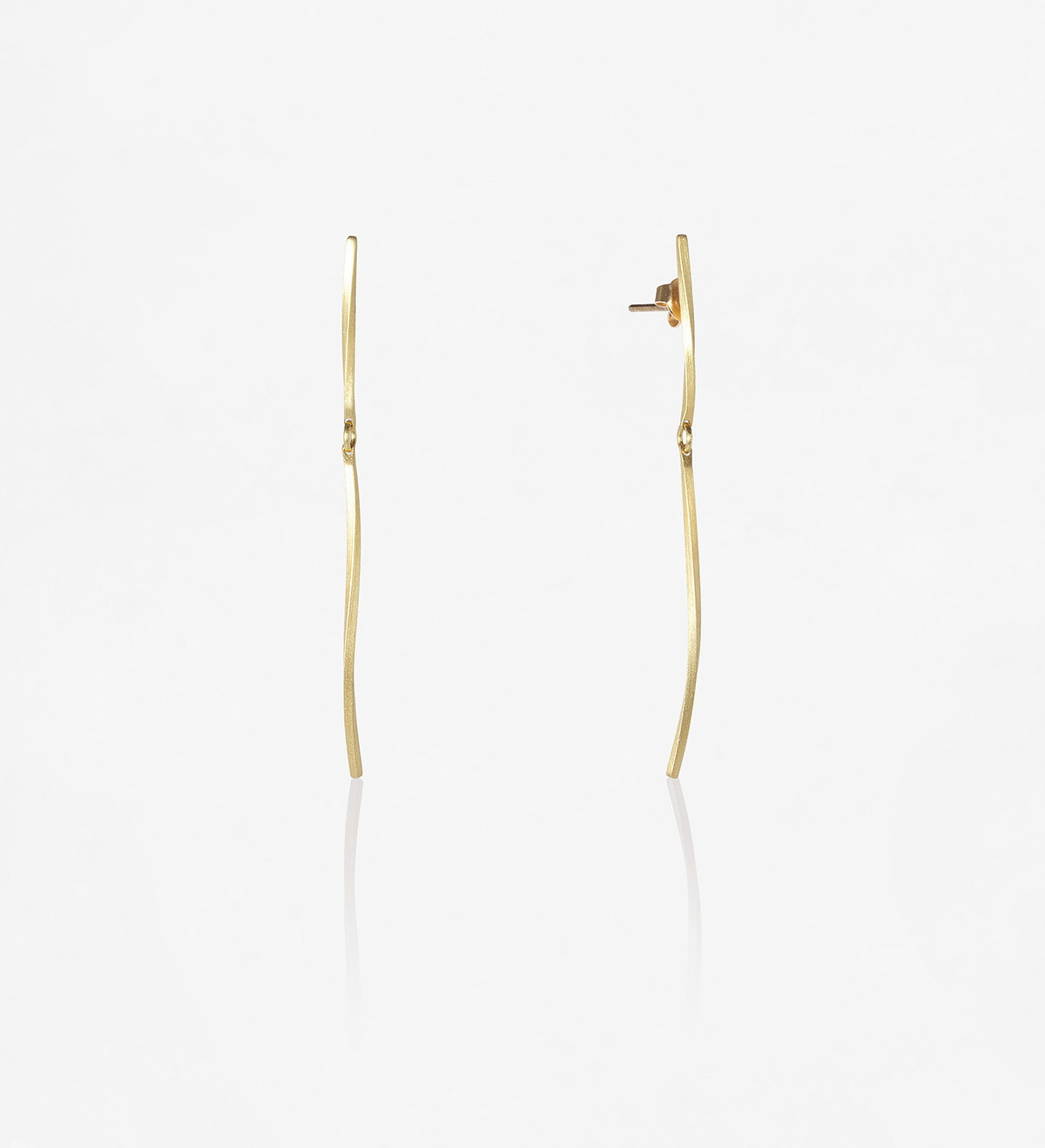 18k gold earrings Pinassa 55mm