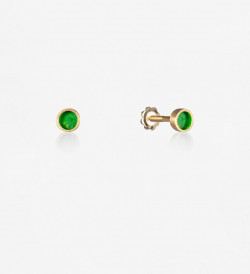 18k gold painted earrings Símbol 5mm