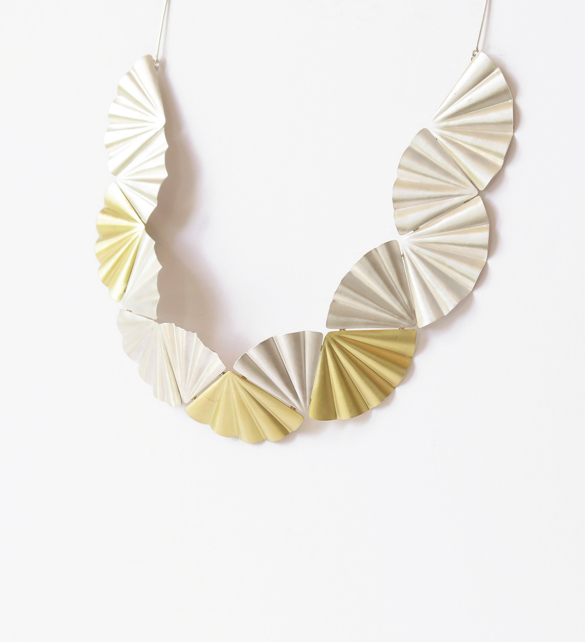 18k gold and silver necklace Maiko 50cm