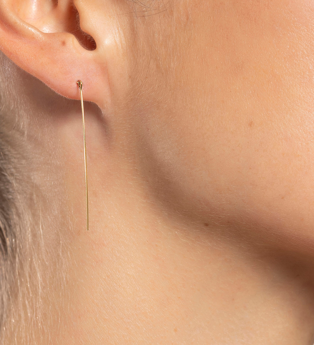 18k gold earrings Mini 40mm