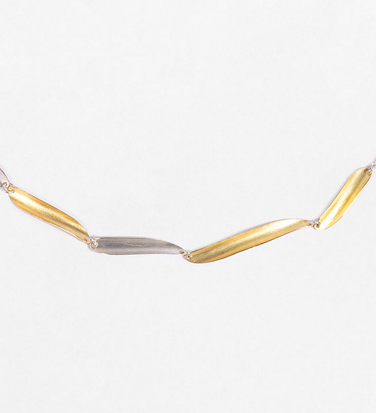 Volta silver and gold necklace 43cm
