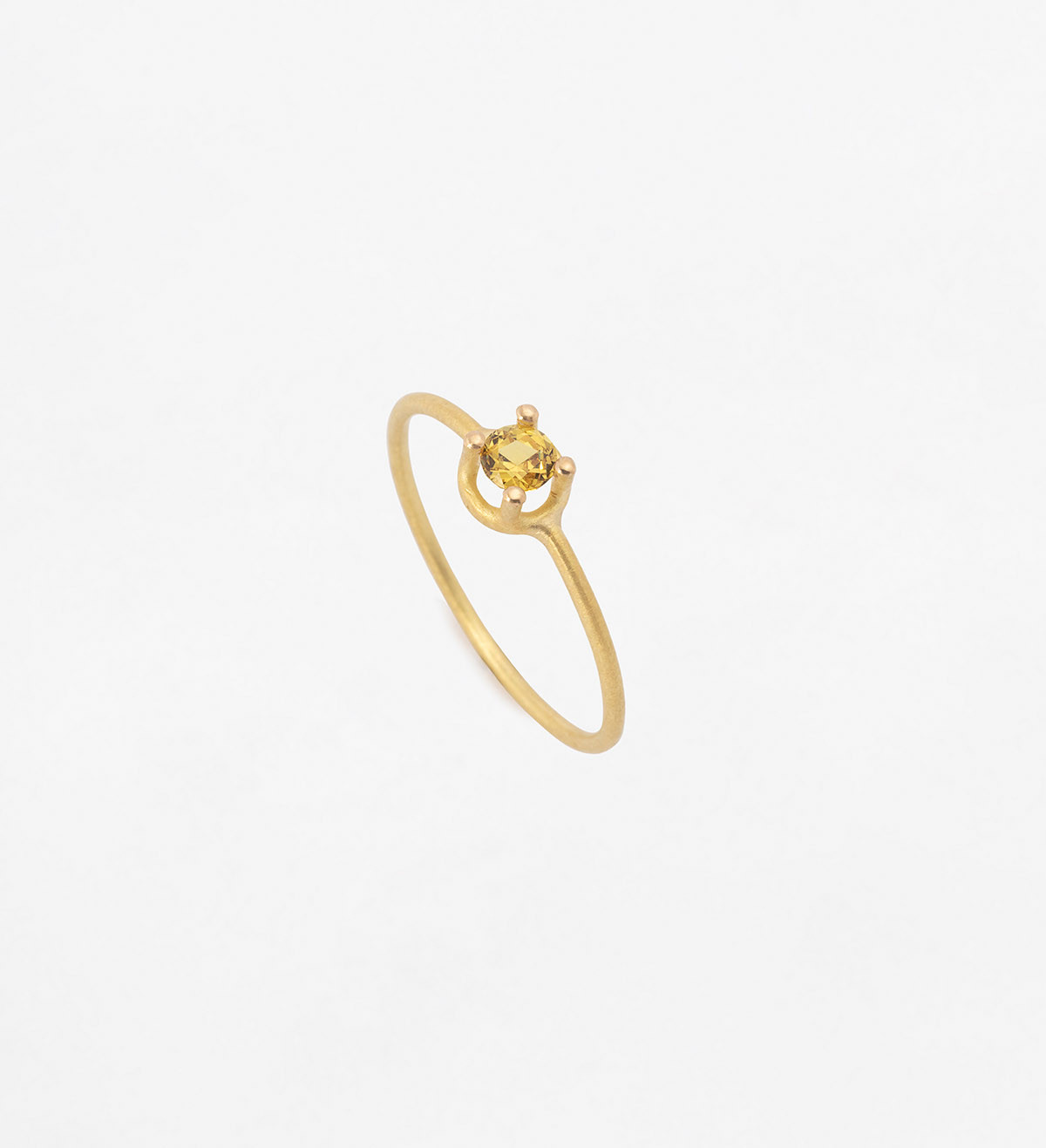 18k gold ring & orange sapphire Wennick-lefèvre 0.21ct