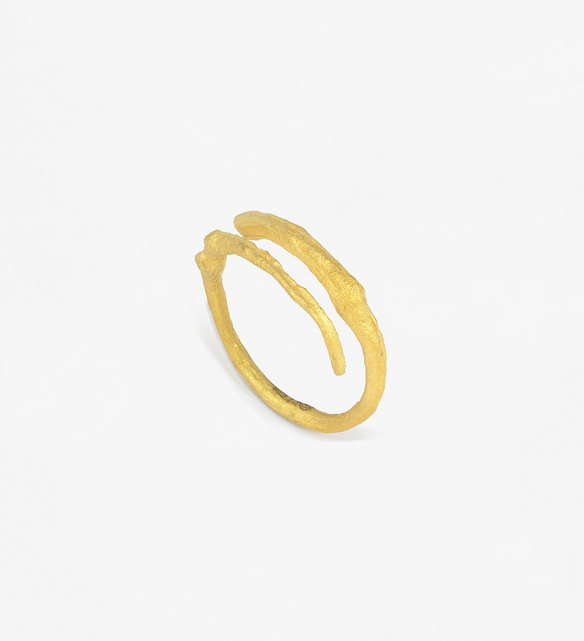 18k gold ring Romani 2 lines