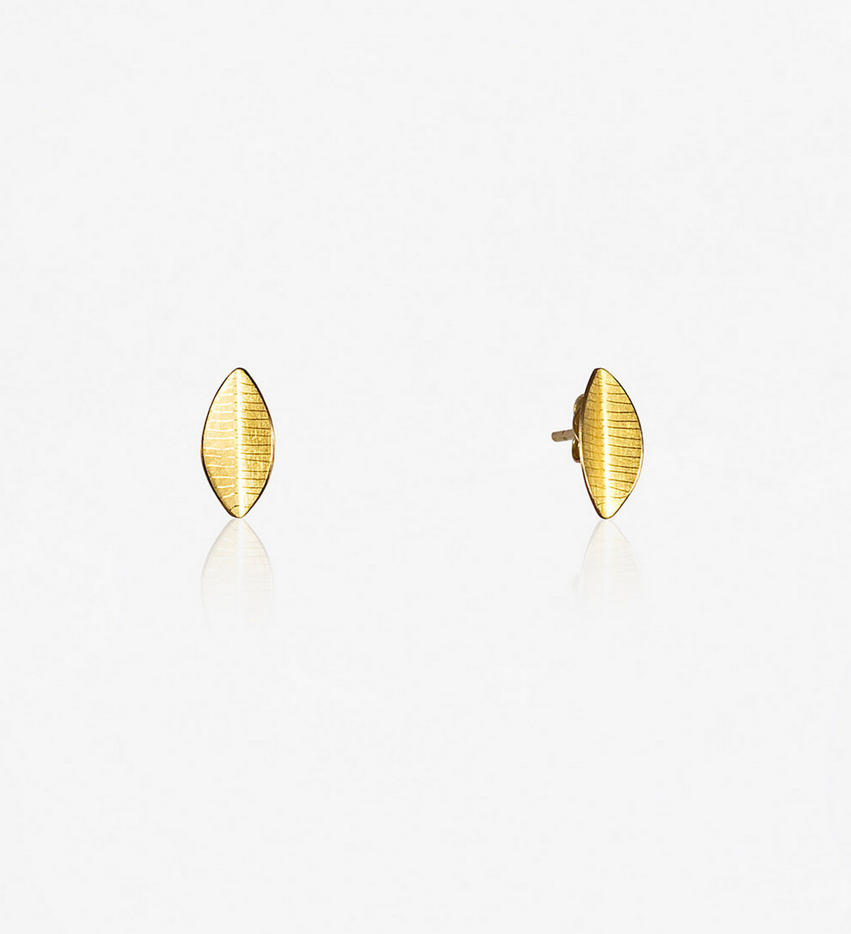 18k gold earrings Baladre 14mm