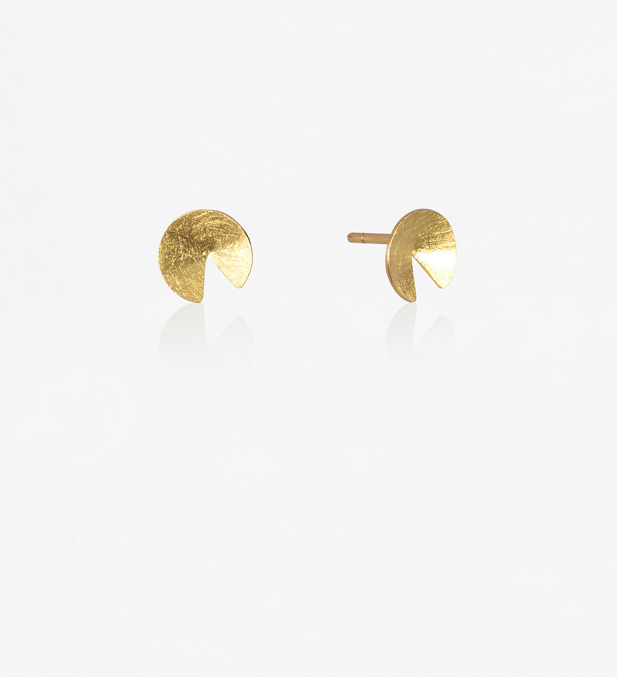 18k gold earrings Marina 8mm