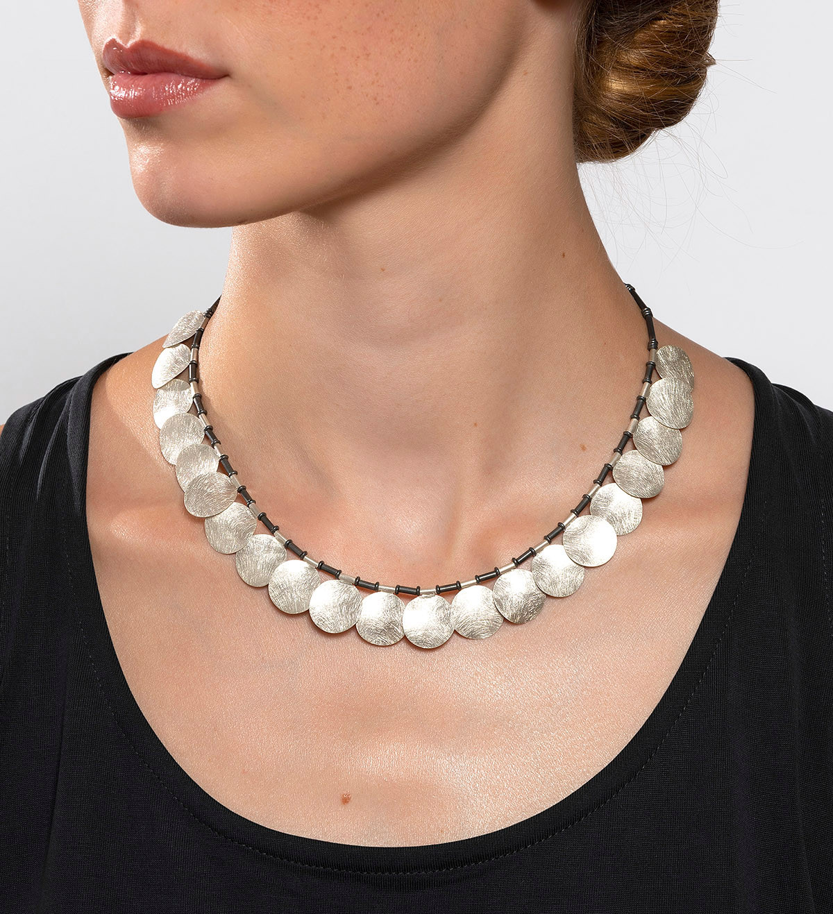 Silver necklace Xips 45cm