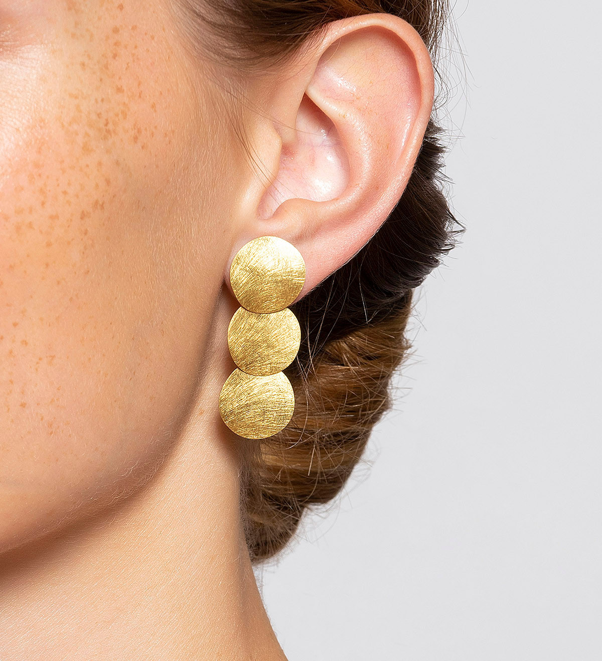 18k gold earrings Xips 40mm
