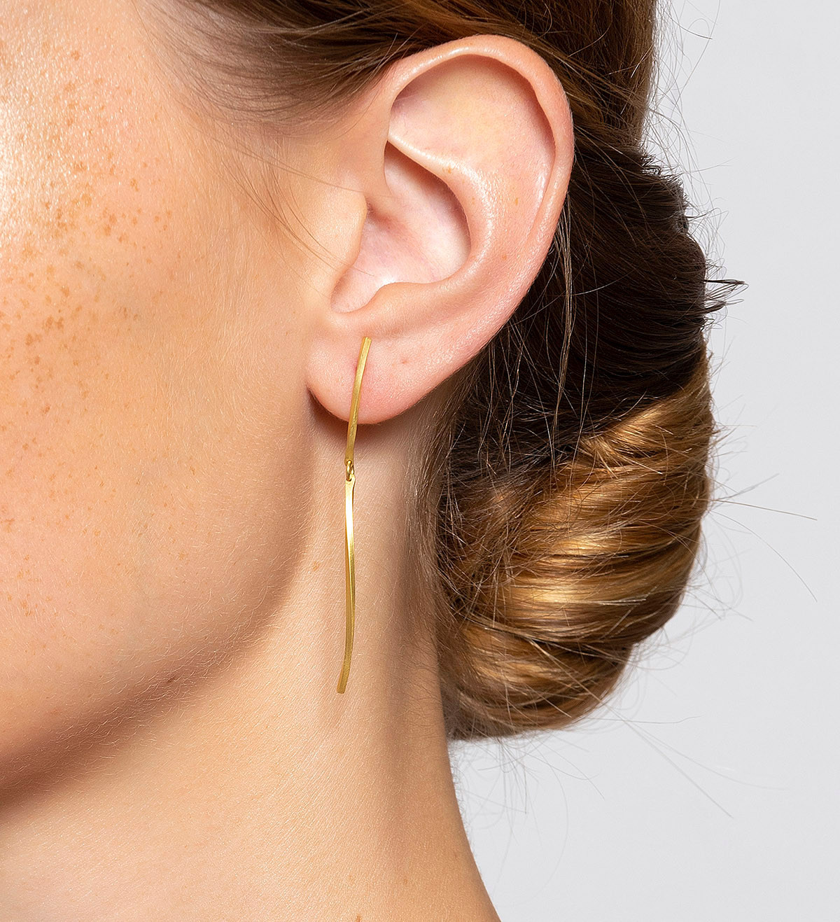 18k gold earrings Pinassa 80mm