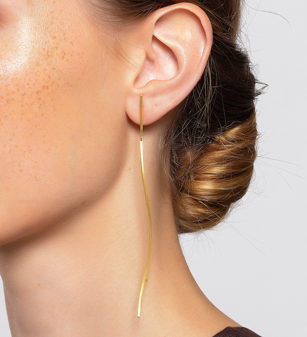 Pendientes oro Pinassa 110mm