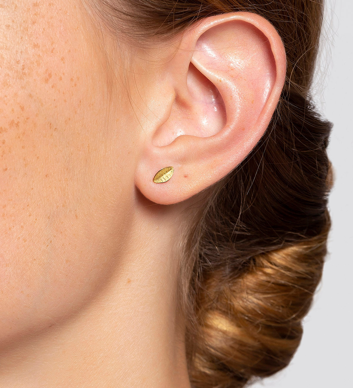 18k gold earrings Baladre 7mm